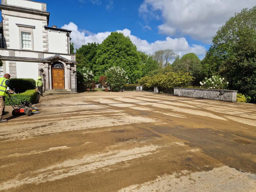 Surface Dressing Using Washed Golden Gravel in Carnforth, Cumbria