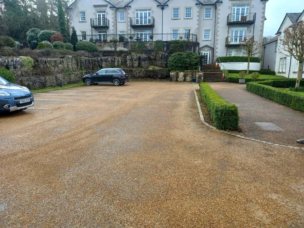 Surface Dressing Using Washed Golden Gravel in Carnforth, Cumbria
